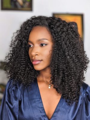 Wig Tiana - Faux Kinky Curly Wig | Glueless Lace Closure US