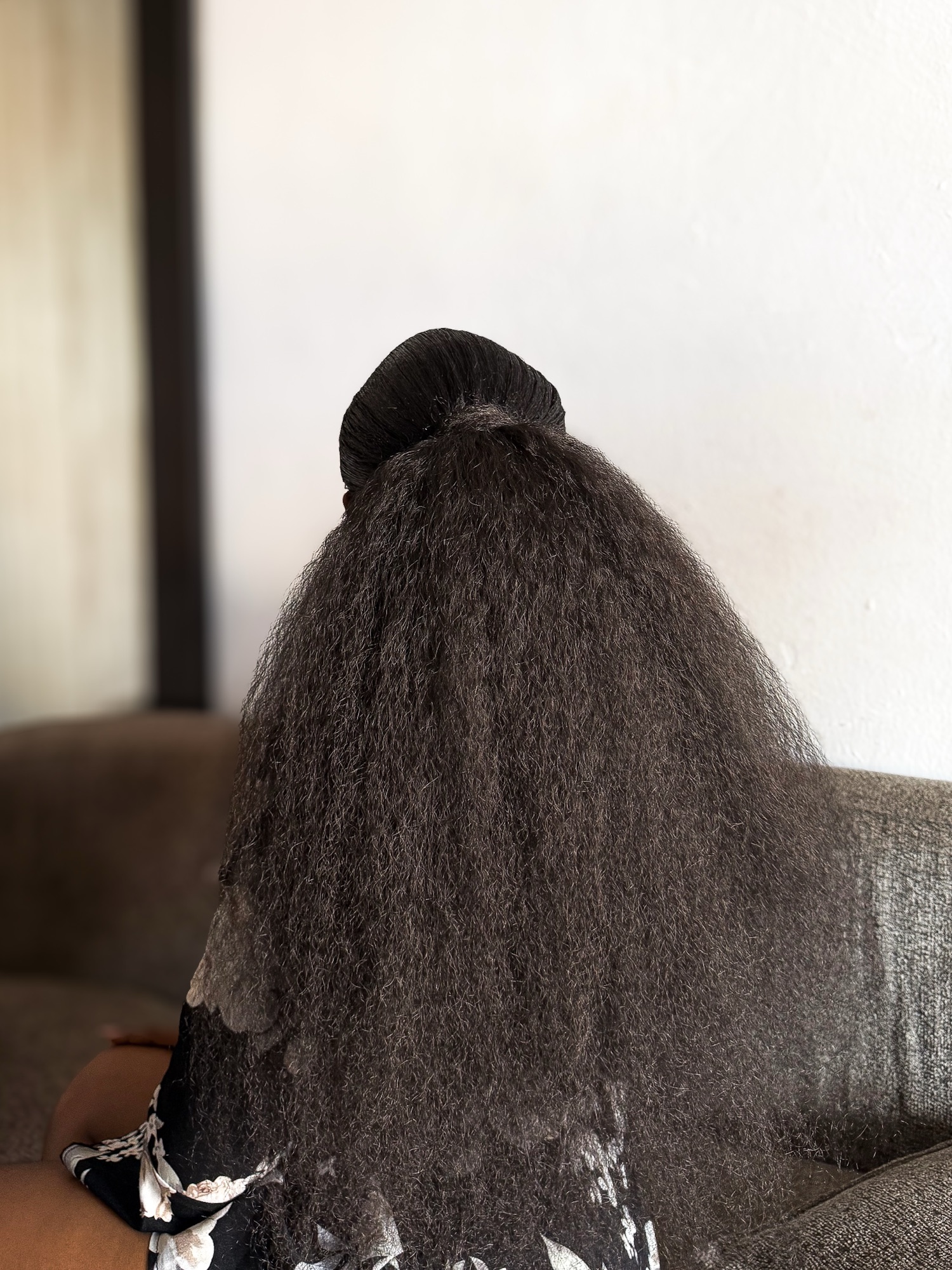 Kinky straight Ponytail